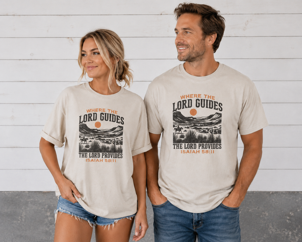 Where The Lord Guides Graphic Tee