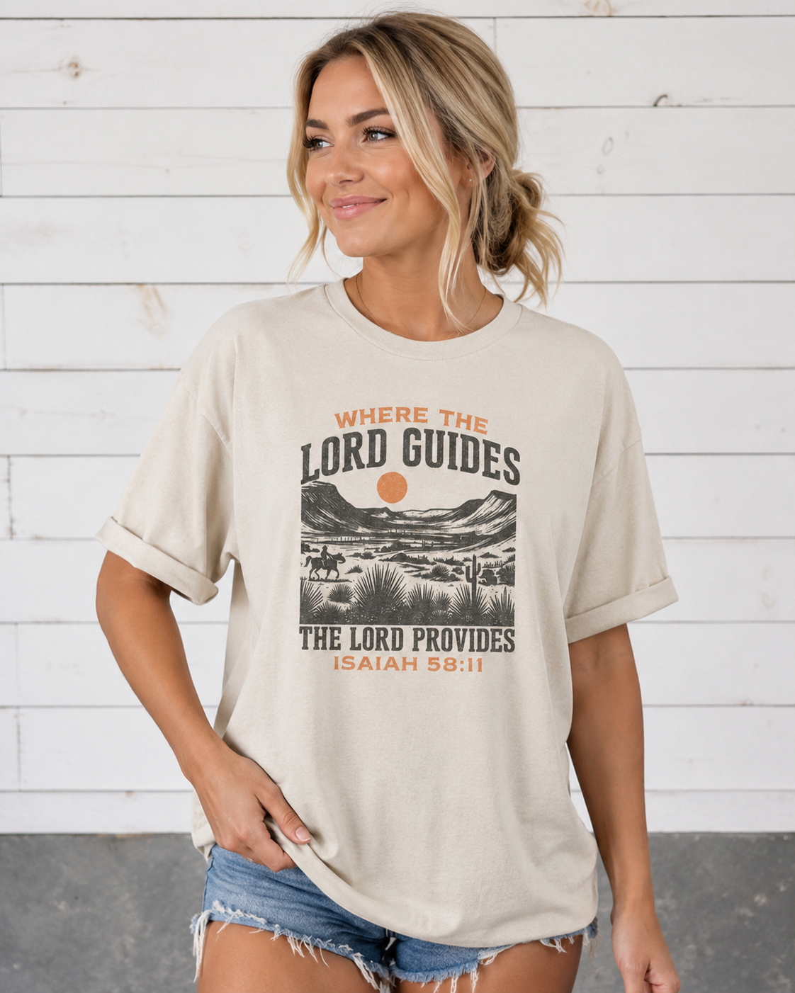 Where The Lord Guides Graphic Tee