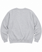 Plain heather gray back of Small Town Big Pride sweatshirt with long sleeves and ribbed hem
