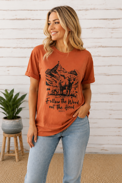 Follow the Word Not the Herd Graphic Tee