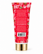 Back of the Apple Cinnamon lotion tube showing apple and cinnamon scent details, adult-use directions, ingredients, and barcode
