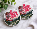 In Dolly We Trust Car Coaster Set